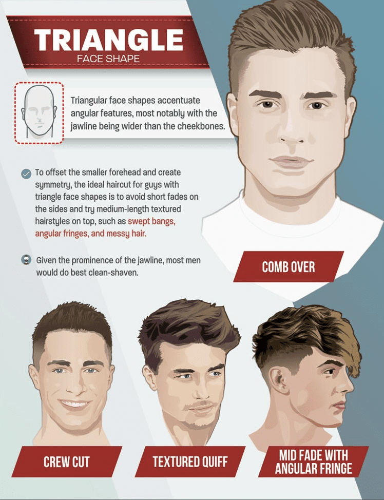 triangle face shape hairstyle