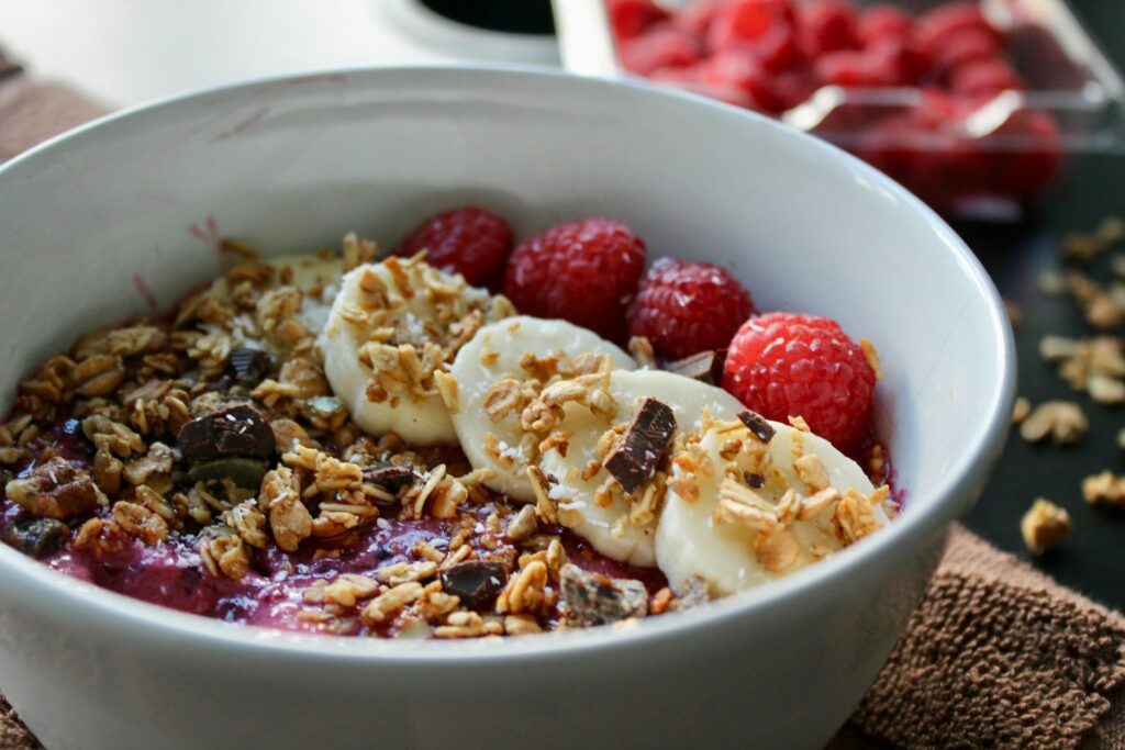 breakfast bowl with banana