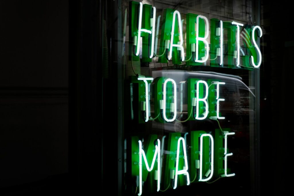 habits to be made sign