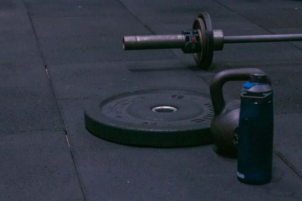 fitness equipment on floor