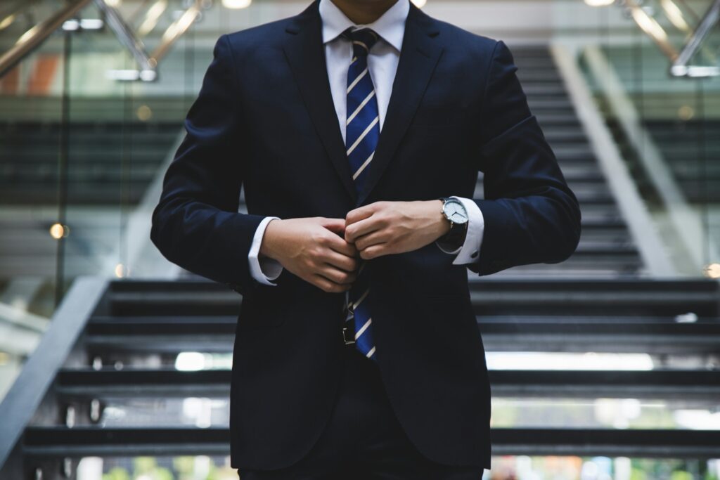 male ceo in a suit