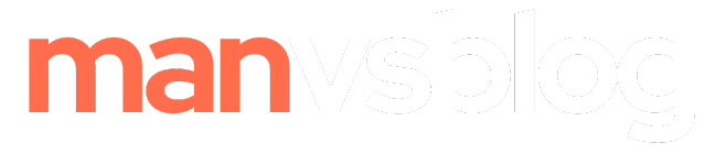 manvsblog logo dark mode