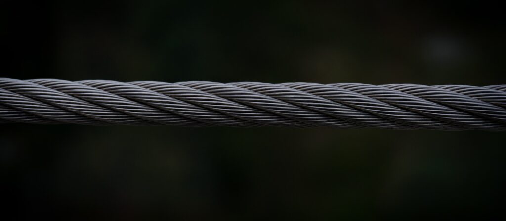 steel wire connected