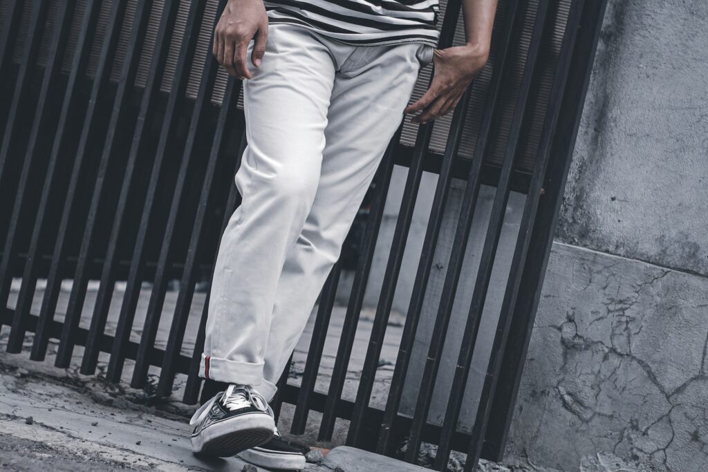 chino trousers man