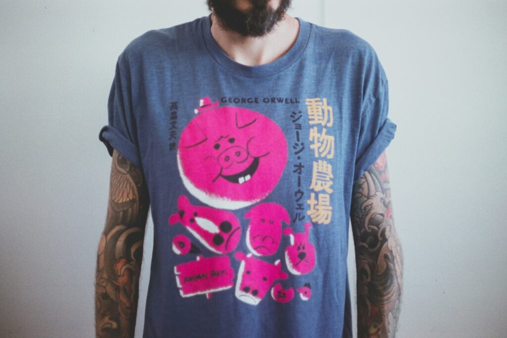 man in horrible tshirt